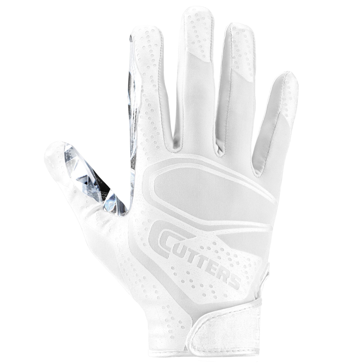 Game Day Elite Adult Unisex Football Receiver Gloves White Diamond, L/XL