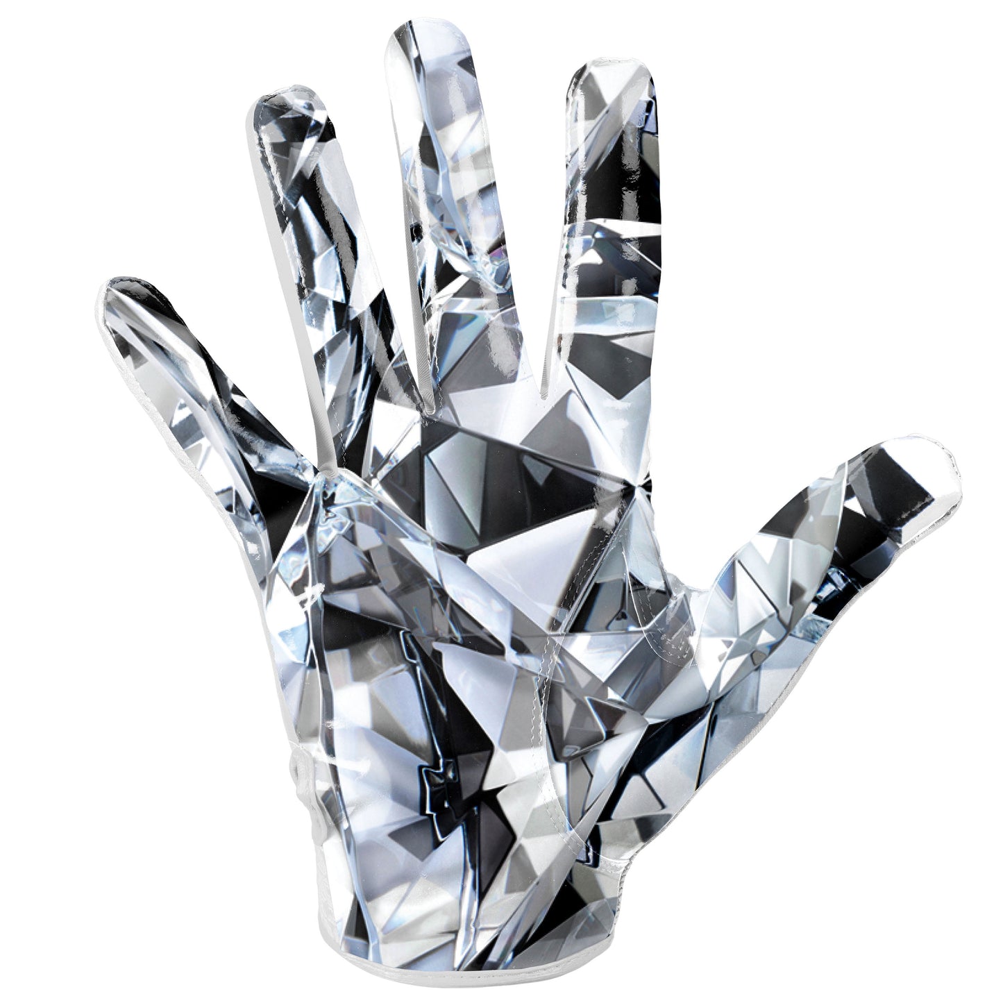 Game Day Elite Adult Unisex Football Receiver Gloves White Diamond, L/XL