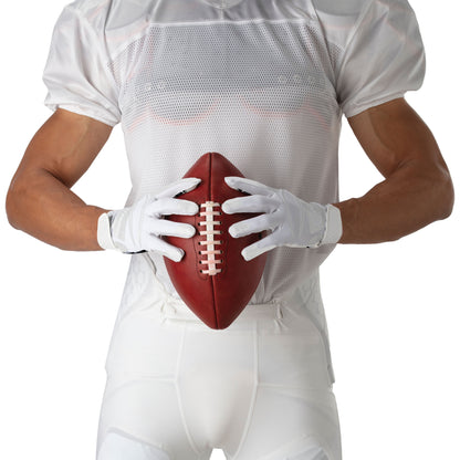 Game Day Elite Adult Unisex Football Receiver Gloves White Diamond, L/XL